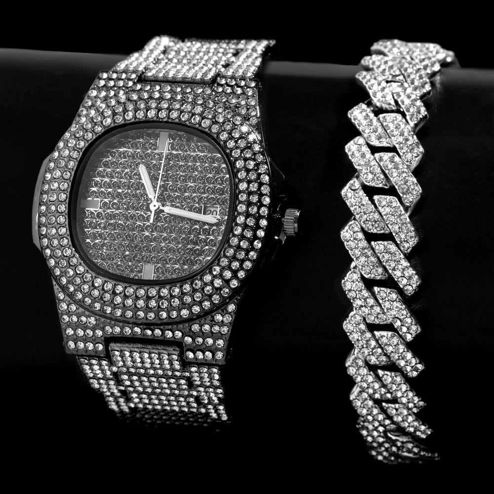 Iced Out Watch™ + 🎁 FREE BRACELET