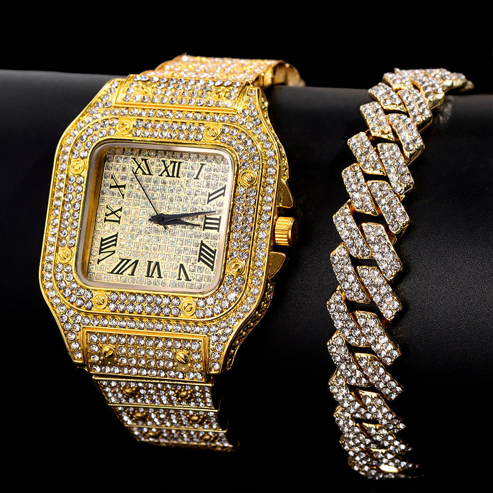 Iced Out Watch™ + 🎁 FREE BRACELET
