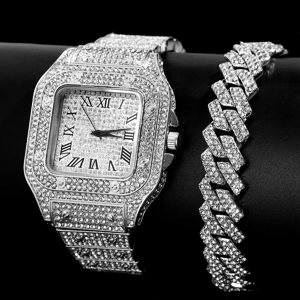 Iced Out Watch™ + 🎁 FREE BRACELET