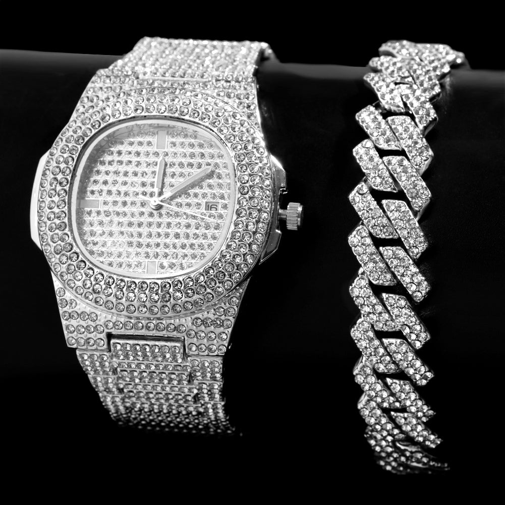 Iced Out Watch™ + 🎁 FREE BRACELET