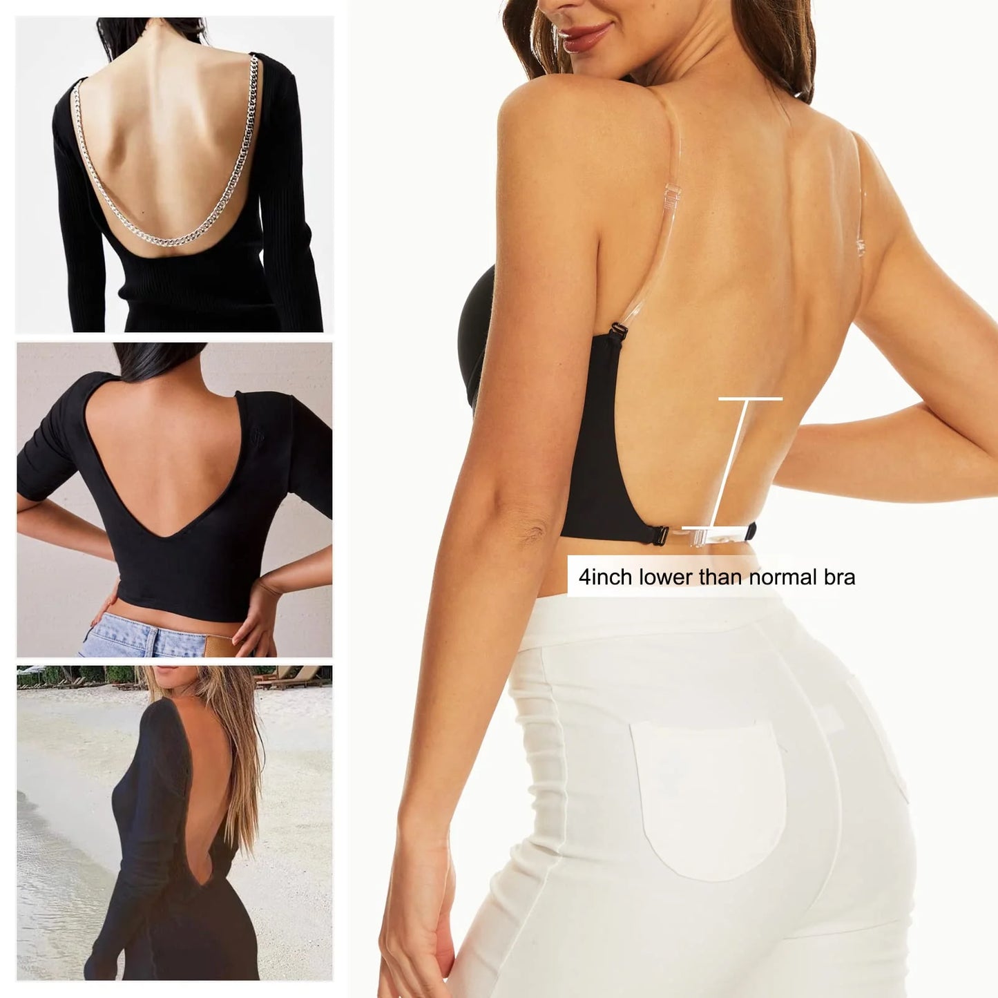 Low Back Secret Plunge Bra