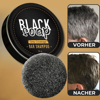 BlackSoap™ Anti Grau Seife: Erweckt dein Haar wieder zum Leben!